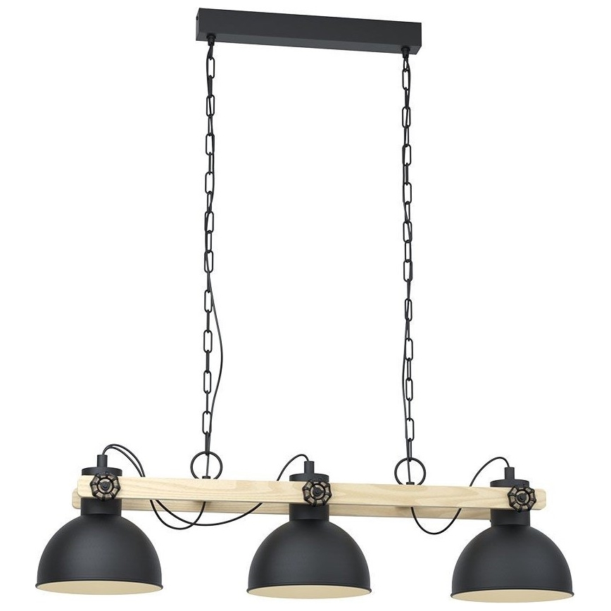Eglo 79896 - Lustr na řetězu LUBENHAM 3xE27/28W/230V