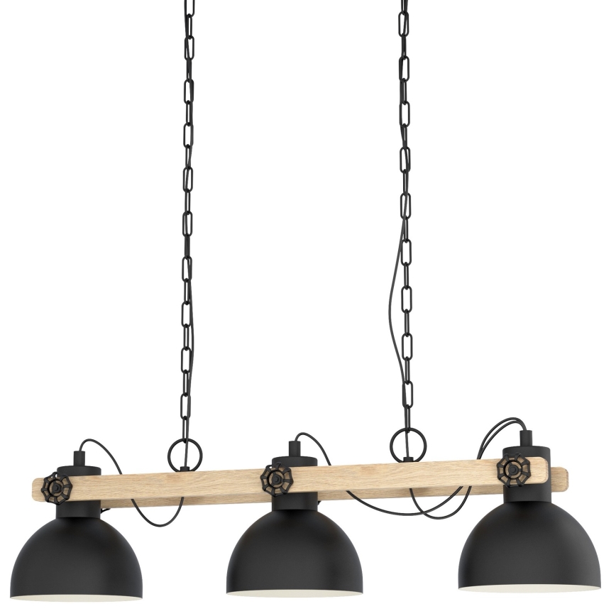 Eglo 79896 - Lustr na řetězu LUBENHAM 3xE27/28W/230V