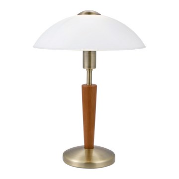 Eglo 81839 - Stolní lampa SOLO 1xE14/60W/230V ořech