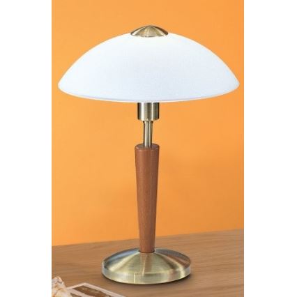 Eglo 81839 - Stolní lampa SOLO 1xE14/60W/230V ořech