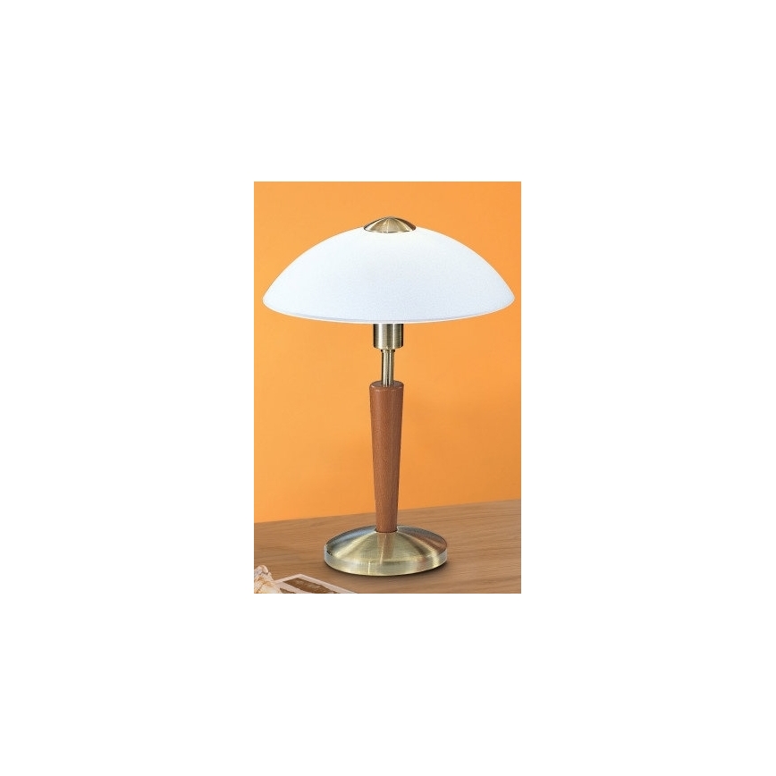 Eglo 81839 - Stolní lampa SOLO 1xE14/60W/230V ořech