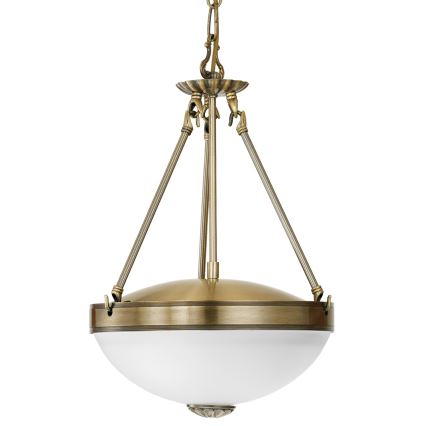 EGLO - Lustr na řetězu 2xE27/60W/230V bronzová