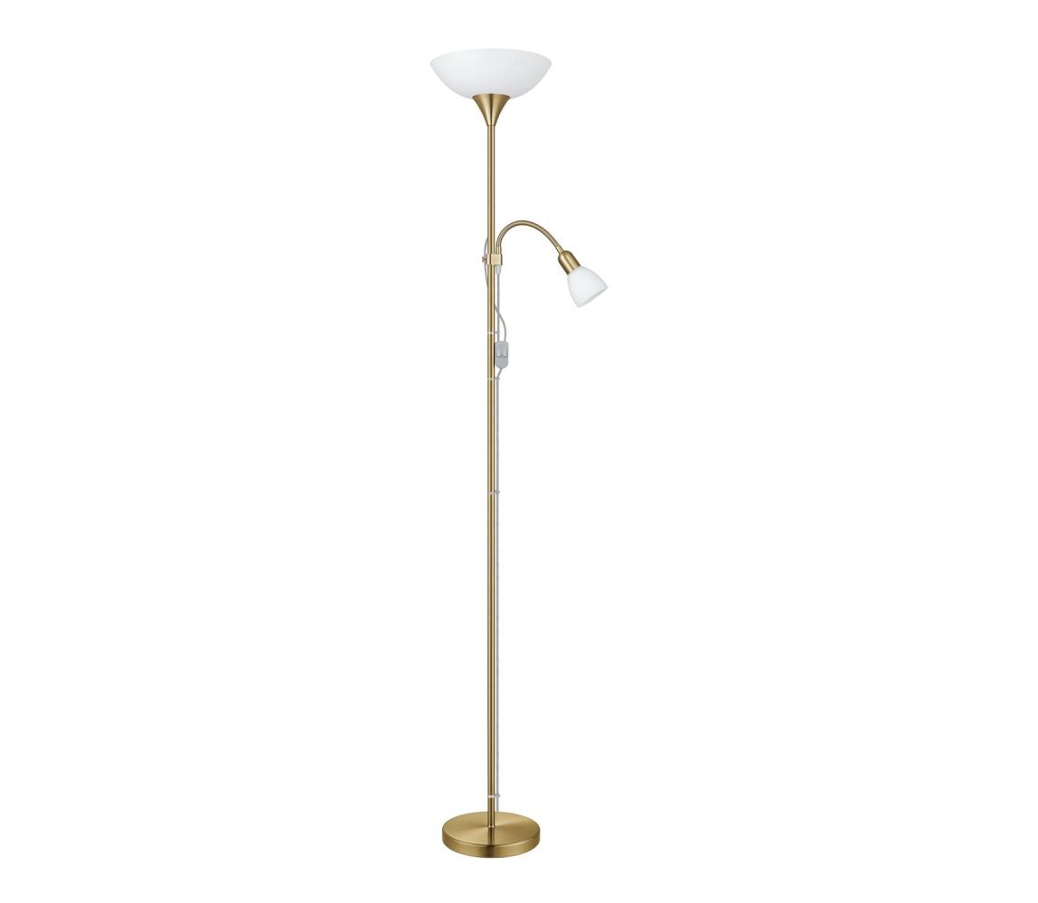 Eglo EGLO 82844 - Stojací lampa UP 2 1xE27/60W + 1xE14/25W bronz EG82844