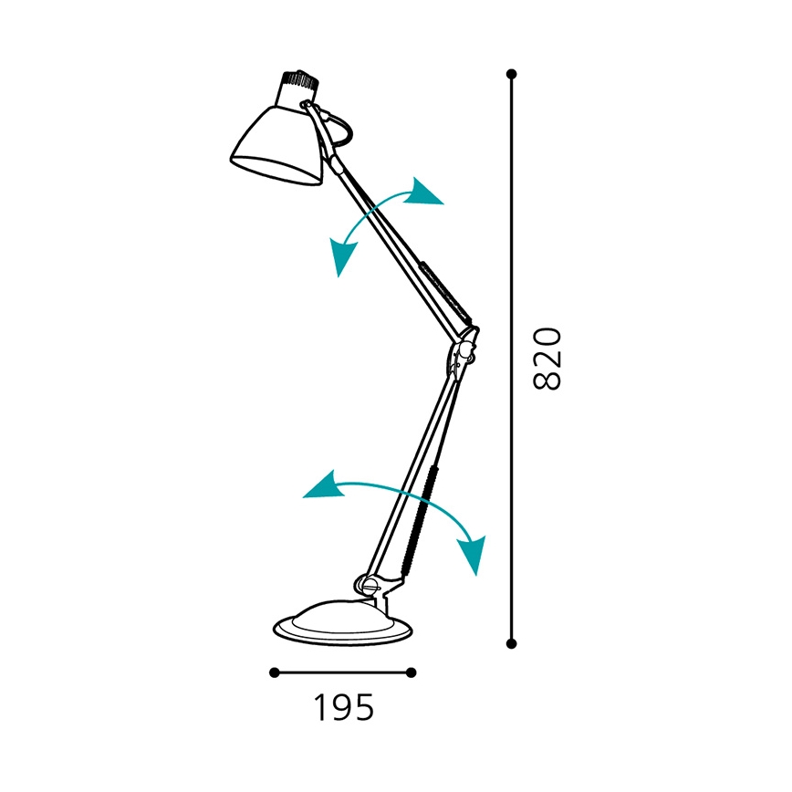 Eglo 82939 - Stolní lampa TIME 1xE27/60W/230V