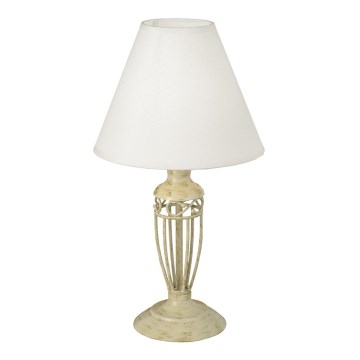 EGLO 83141 - Stolní lampa ANTICA 1xE14/60W zlatá / béžová EGLO 83141 - Stolní lampa ANTICA 1xE14/60W zlatá / béžová