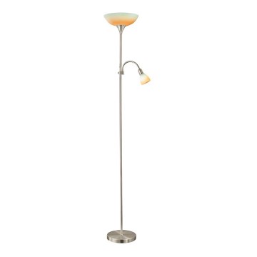 EGLO 86655 - UP 4 Stojací lampa 1xE27/60W + 1xE14/40W matný nikl EGLO 86655 - UP 4 Stojací lampa 1xE27/60W + 1xE14/40W matný nikl