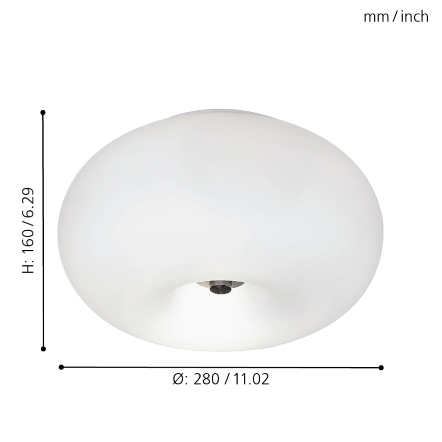 EGLO - Stropní svítidlo OPTICA 2xE27/60W pr. 28 cm