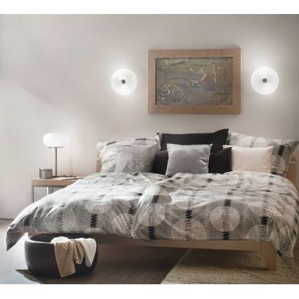 EGLO - Stropní svítidlo OPTICA 2xE27/60W/230V opálové sklo pr. 35 cm