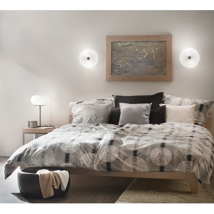 EGLO - Stropní svítidlo OPTICA 2xE27/60W/230V opálové sklo pr. 35 cm
