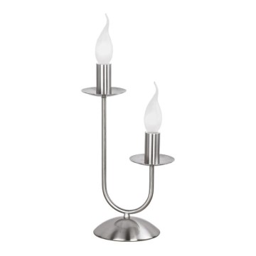 EGLO 87175 - Stolní lampa MESINA 2xE14/40W matný chrom EGLO 87175 - Stolní lampa MESINA 2xE14/40W matný chrom