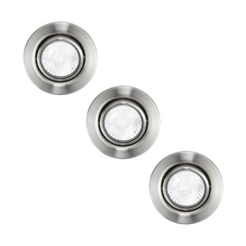 Eglo 87381 - SADA 3x Podhledové svítidlo EINBAUSPOT 3xGU10/50W Eglo 87381 - SADA 3x Podhledové svítidlo EINBAUSPOT 3xGU10/50W