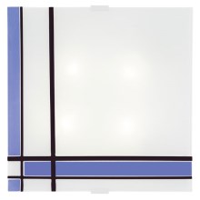 EGLO 87501 - Stropní svítidlo PIET 2xE14/40W modrá