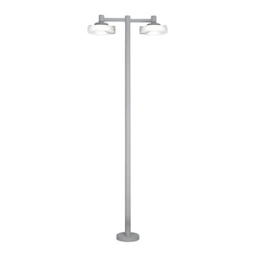 EGLO 88158 - Venkovní lampa ROI 2x2Gx13/22W stříbrná / bílá IP44