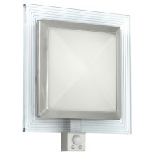 EGLO 88163 - Venkovní nástěnné svítidlo s čidlem PALI 1xE27/15W + 1xLED/1,28W IP44