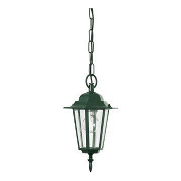 EGLO 88174 - Venkovní závěsný lustr LATERNA 6 1xE27/100W zelená IP44