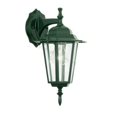 EGLO 88177 - Venkovní nástěnné svítidlo LATERNA 6 1xE27/100W zelená IP44