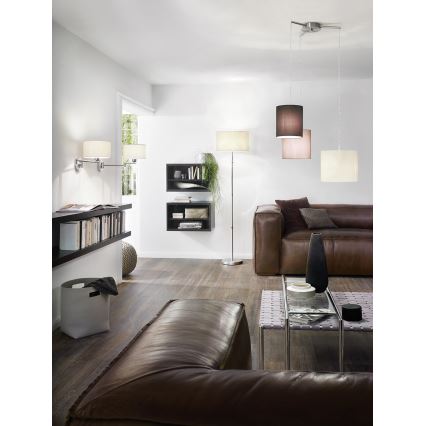 EGLO 88566 - Stojanová lampa HALVA 3xE27/60W bílá