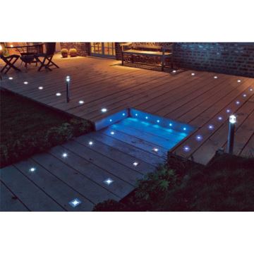 EGLO 88569 - SADA 3x LED Venkovní nájezdové svítidlo PARK 6 3xLED/0,18W čtverec