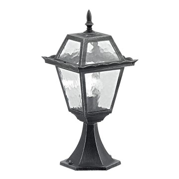 EGLO 89234 - Venkovní lampa ABANO 1xE27/100W černá/stříbrná patina IP44