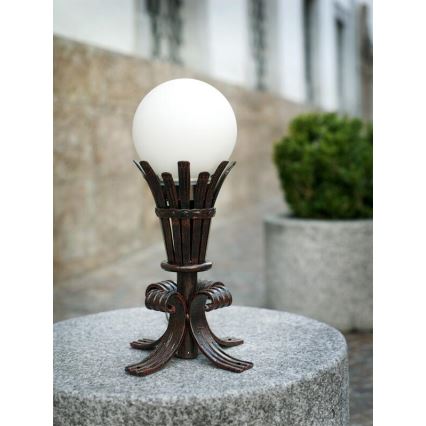 EGLO 89296 - Venkovní lampa TORRE 1xE27/100W antická hnědá
