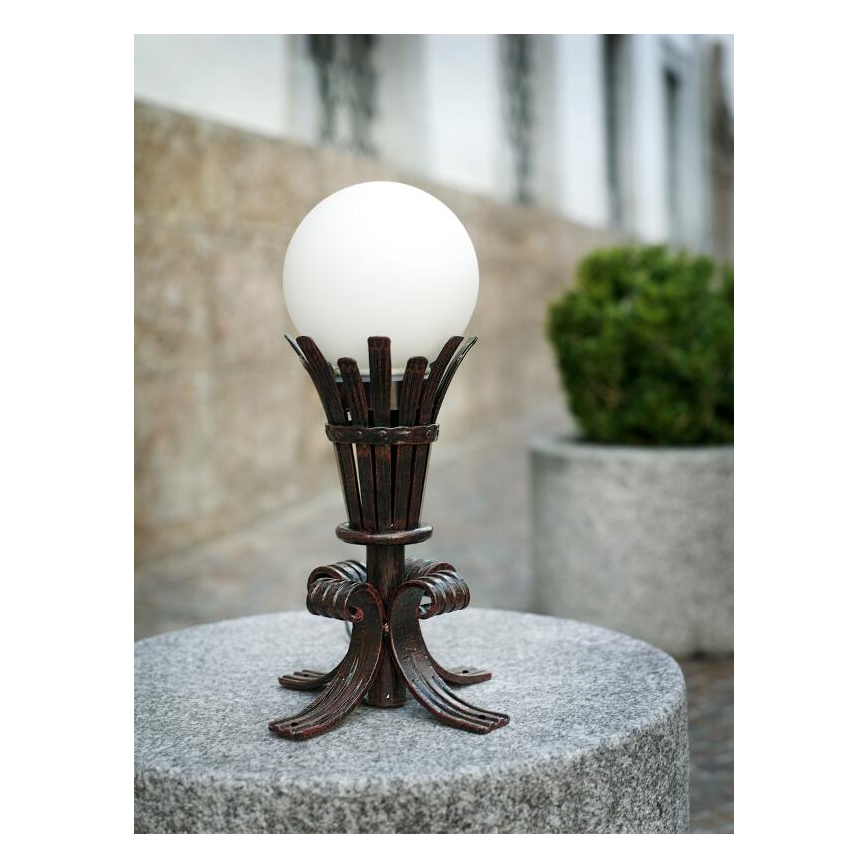 EGLO 89296 - Venkovní lampa TORRE 1xE27/100W antická hnědá