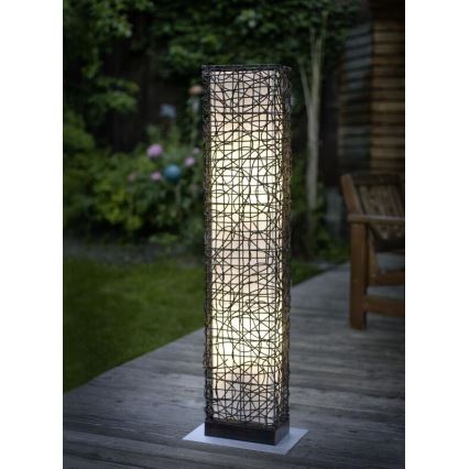 EGLO 89562 - Venkovní lampa SHUKO 2xE27/22W tmavá hnědá/béžová