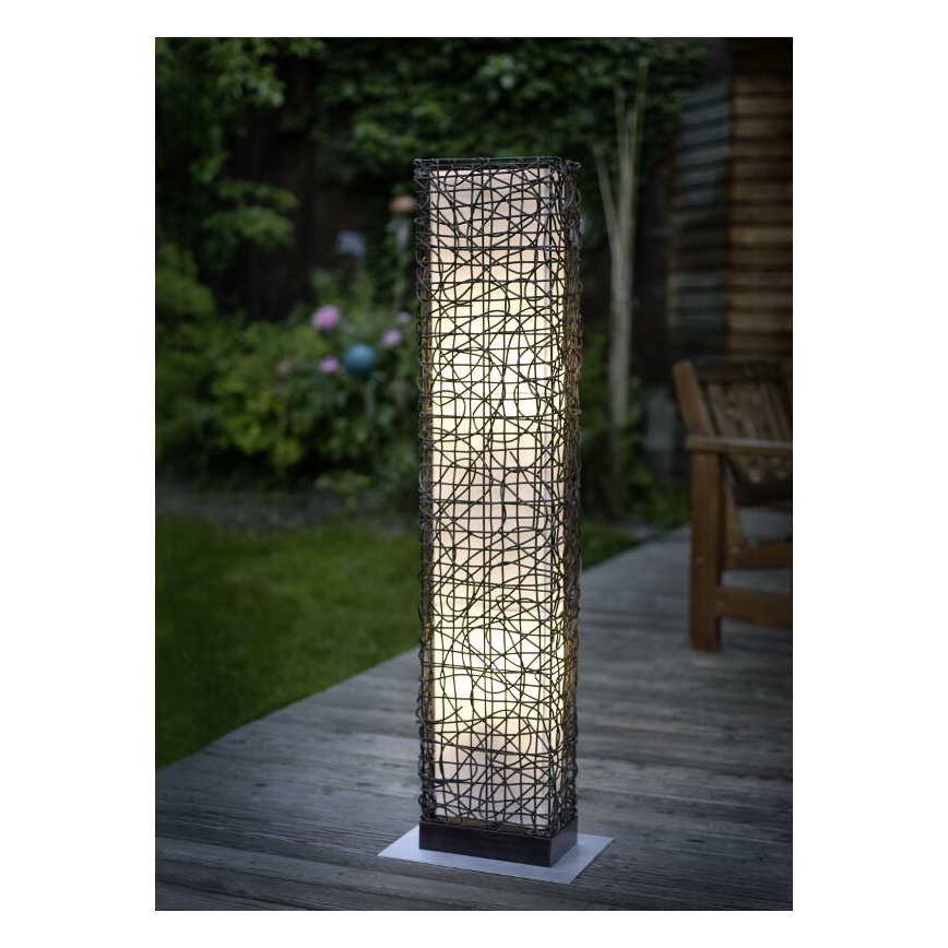 EGLO 89562 - Venkovní lampa SHUKO 2xE27/22W tmavá hnědá/béžová