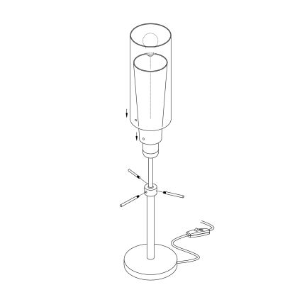 EGLO - Stolní lampa 1xE27/60W/230V