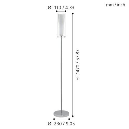 EGLO - Stojací lampa 1xE27/60W