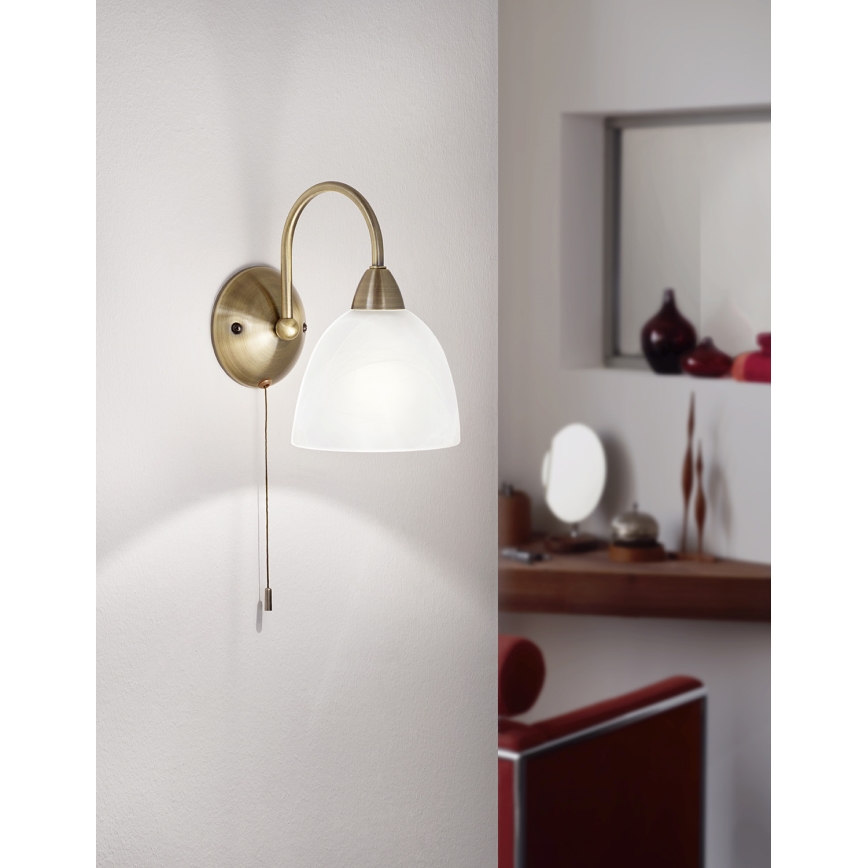 Eglo 89895 - Nástěnné svítidlo s vypínačem DIONIS E14/40W