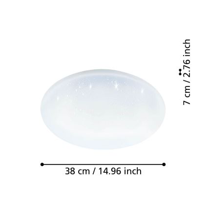 Eglo - LED Stmívatelné stropní svítidlo LED/19,2W/230V 2700-6500K ZigBee