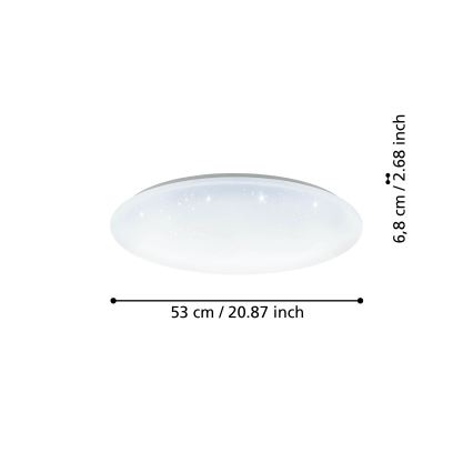 Eglo - LED Stmívatelné stropní svítidlo LED/44,8W/230V 2700-6500K ZigBee