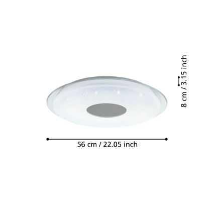 Eglo - LED Stmívatelné stropní svítidlo LED/44,8W/230V 2700-6500K ZigBee