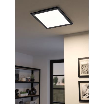 Eglo - LED Stmívatelné stropní svítidlo LED/15,3W/230V 2700-6500K černá ZigBee