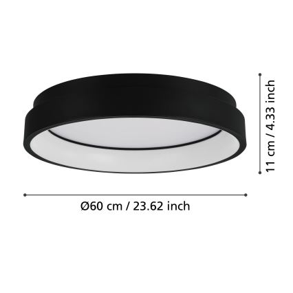 Eglo - LED RGBW Stmívatelné stropní svítidlo LED/26W/230V ZigBee