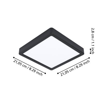 Eglo - LED Stmívatelné koupelnové stropní svítidlo LED/16,5W/230V IP44 ZigBee