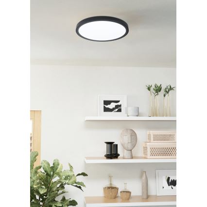 Eglo - LED Stmívatelné koupelnové svítidlo LED/19,5W/230V 2700-6500K IP44 černá