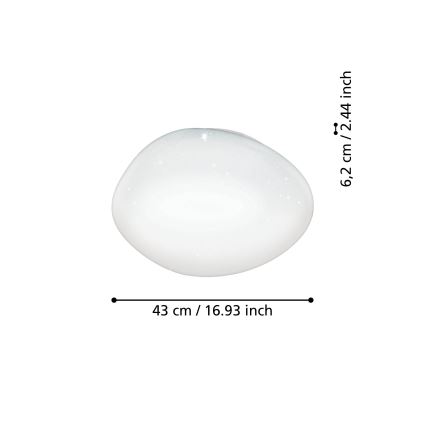 Eglo - LED RGBW Stmívatelné stropní svítidlo LED/21,6W/230V ZigBee