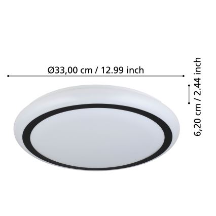 Eglo - LED Stropní svítidlo LED/14,6W/230V