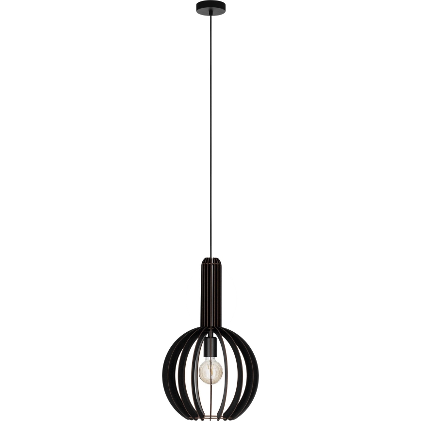 Eglo - Lustr na lanku 1xE27/40W/230V pr. 31 cm černá