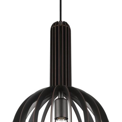 Eglo - Lustr na lanku 1xE27/40W/230V pr. 31 cm černá