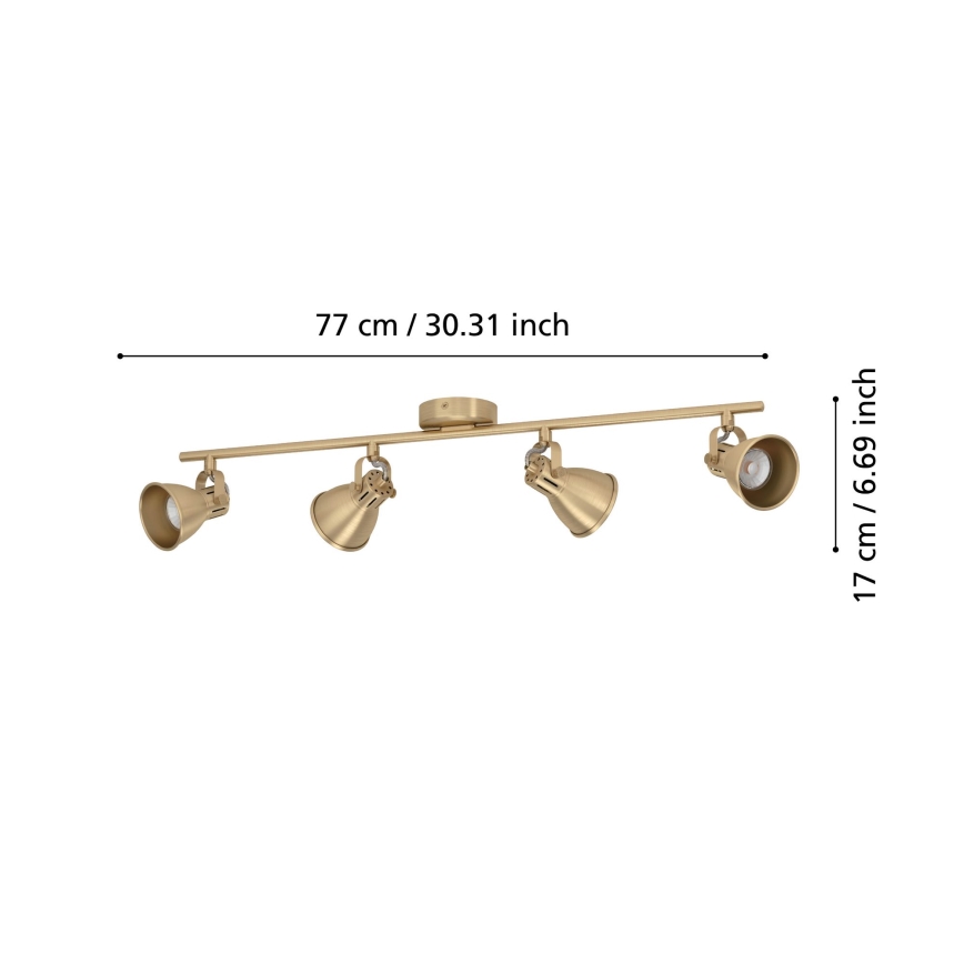 Eglo - LED Bodové svítidlo 4xGU10/3W/230V