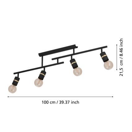 Eglo - Přisazený lustr 4xE27/10W/230V