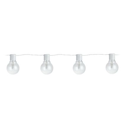 Eglo - LED Venkovní dekorační řetěz 16xLED/0,064W/24V IP44 bílá