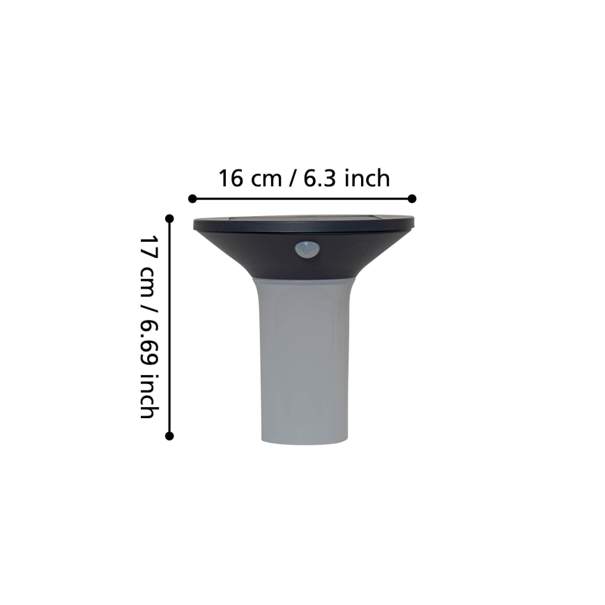 Eglo - LED Venkovní solární svítidlo se senzorem 6xLED/0,03W/3,7V IP44