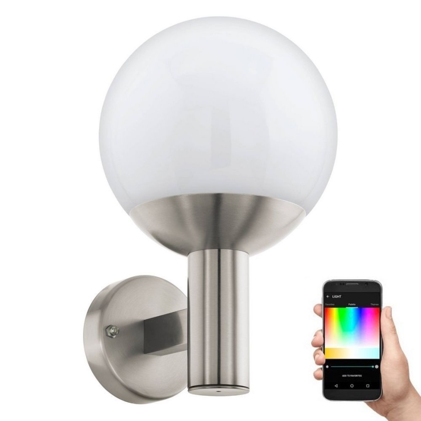 Eglo - LED RGB Stmívatelné venkovní nástěnné svítidlo E27/9W/230V 2700-6500K IP44