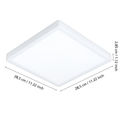 Eglo - LED Koupelnové stropní svítidlo LED/20,5W/230V IP44 bílá