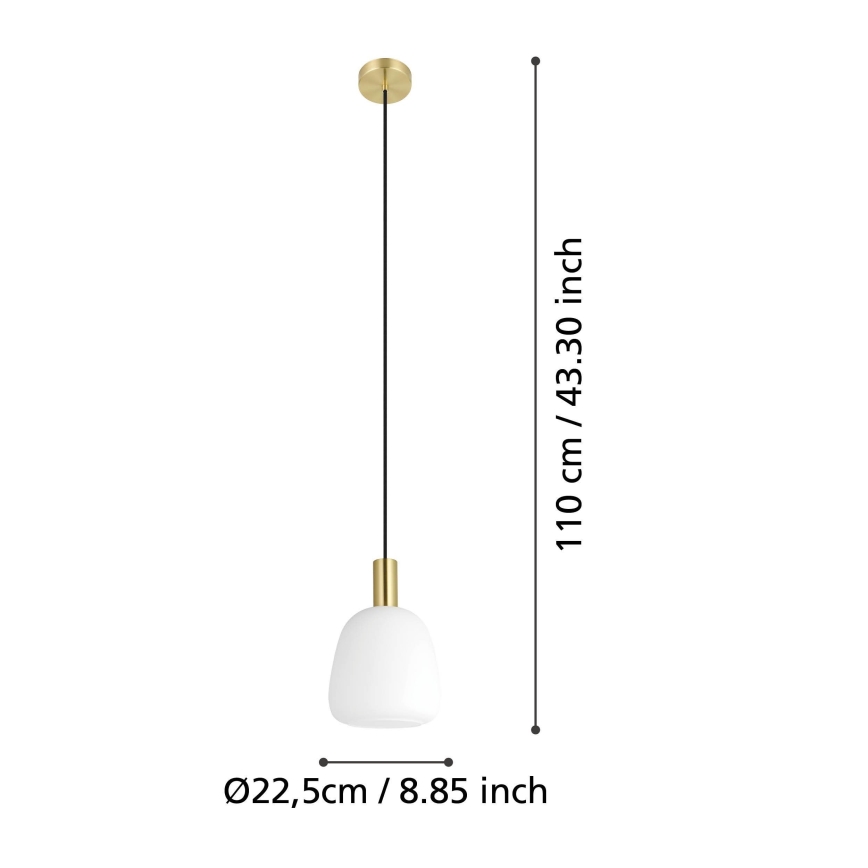 Eglo - Lustr na lanku 1xE27/40W/230V