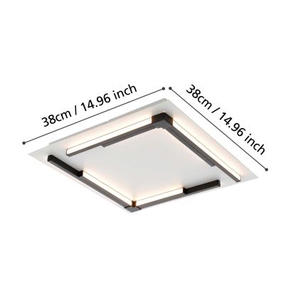 Eglo - LED Stmívatelné stropní svítidlo LED/25W/230V