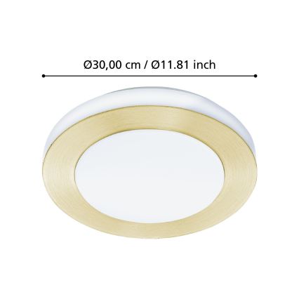 Eglo - LED Koupelnové stropní svítidlo LED/10,8W/230V IP44